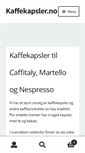 Mobile Screenshot of kaffekapsler.no